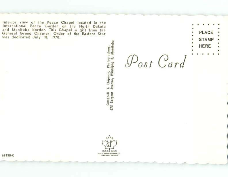 Pre1980 CHURCH SCENE Dunseith Near Bottineau & Rugby ND 10/19 AD0724