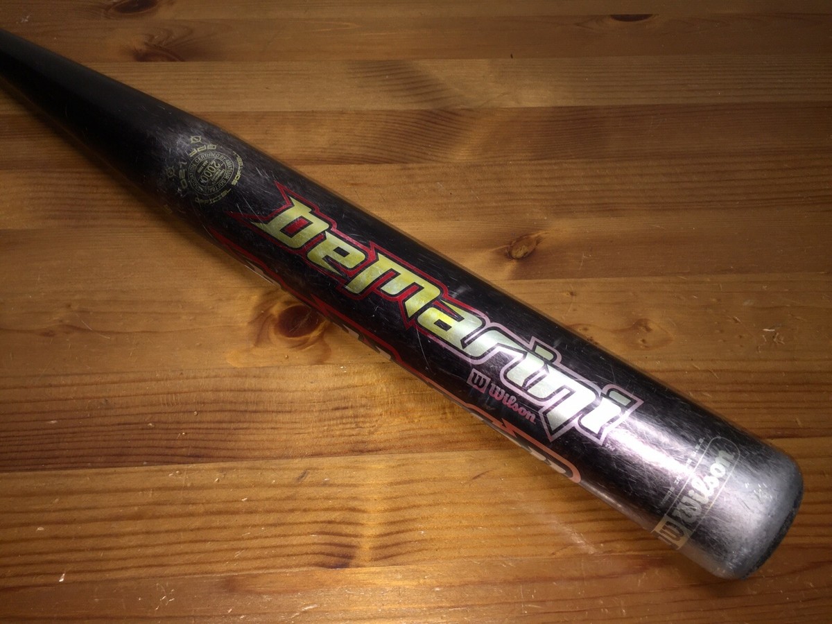 Batte de softball double paroi (fissurée) 34 28 oz Wilson Demarini Slowpitch