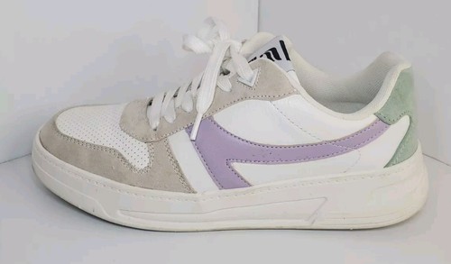 Fabletics Womens Sneakers Sz 8 White Purple Athletic