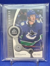 2021-22 UD SP Game Used Authentic Rookie Kyle Burroughs /999 Vancouver Canucks 