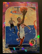 2019-20 HOOPS PREMIUM STOCK SEKOU DOUMBOUYA PURPLE ICE ROOKIE RC /25 #212 SP