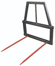 Twin Bale Spike Frame High Back Weld Your Own Brackets To Suit Loader Tractor