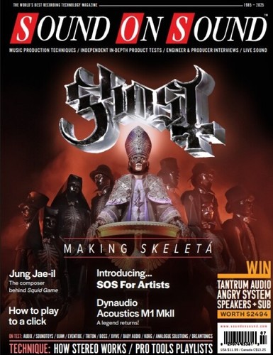 Sound on Sound Magazin Juli 2025 Ghost Making Skeleta, Squid Game, Pro Tools...