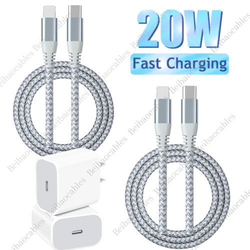 20W USB-C PD Fast Charger Block For IPhone 14, 13, 12, 11, XR & More – Quick Charge Compatible