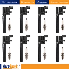 8pcs Ignition Coil & 8pcs Iridium Spark Plug for 2000-2006 Lincoln LS V8 3.9L