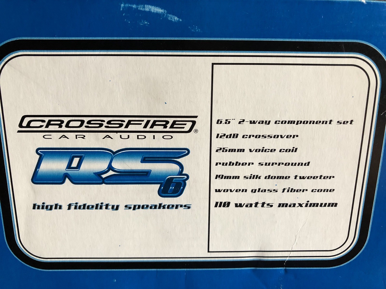crossfire 6.5 speakers