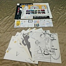 Rare Good Guys and Bad Guys Colorform Printers Proof For Colorforms Box and Set