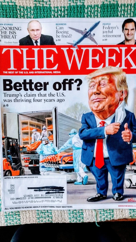 THE WEEK BEST OF THE U.S. & INTERNATIONAL MEDIA BETTER OFF? TRUMP'S CLAIM 4/5/24 - Image 4 of 4