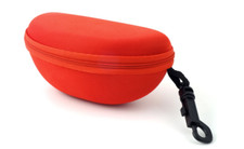 Calabria BJ143H Large Semi-Hard Zippered Eyeglass/Sunglass Case Clip  Belt Loop