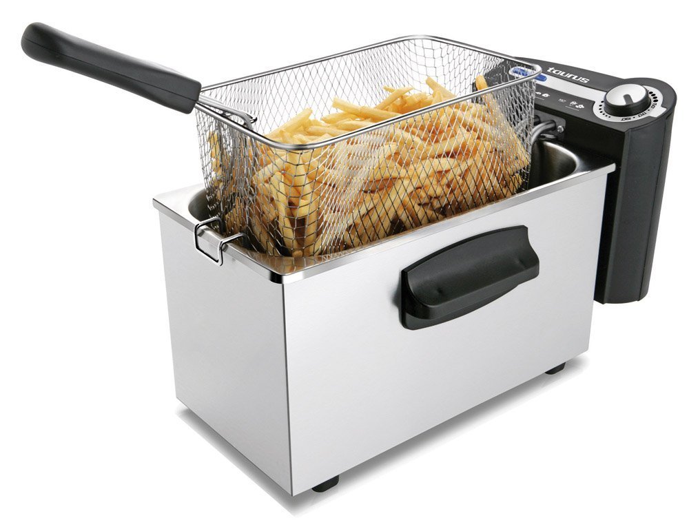 Freidora Profesional Taurus 2100W 3L Hasta 1 Kg de Patata Desmontable Acero...