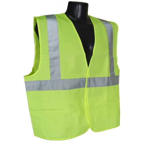 Radians SV2GS Economy Class 2 Safety Vest Hi Viz Green Solid - 第 1/4 張圖片