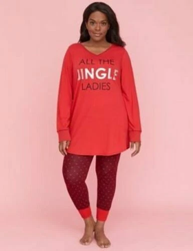 Bolinhas Feminino Lane Bryant Pijamas e roupões de Algodão para mulheres