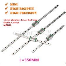 Kit guida guida guida guida scorrevole lineare CNC 550mm +2pz blocco carrello scorrevole blocco MGN12C