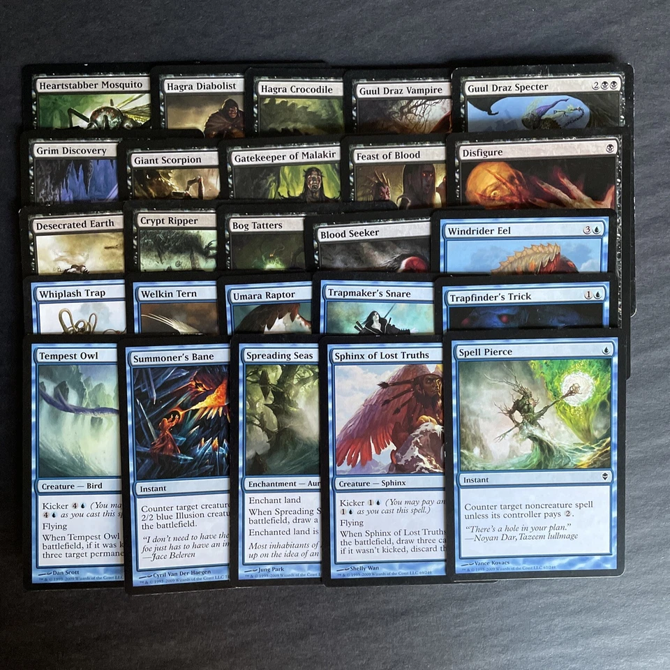 MTG Magic the Gathering Partial Set Zendikar (100 com, 56 unc, 13r+2m) - Image 4 of 4