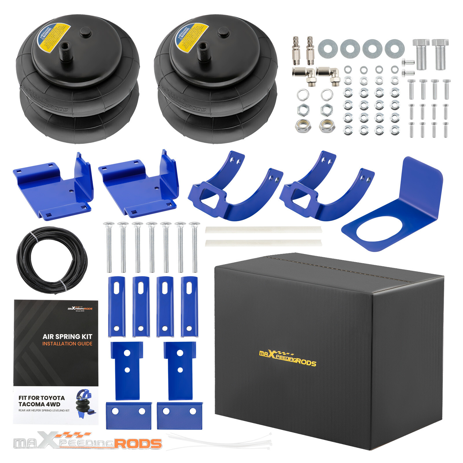 Rear Air Suspension Spring Helper Kit For Toyota Tacoma 2 WD 4WD 2005 - 2023