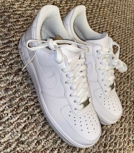 Nike Air Force 1 Womenâs Size 9 Triple White New Shoes 315115-112 | eBay