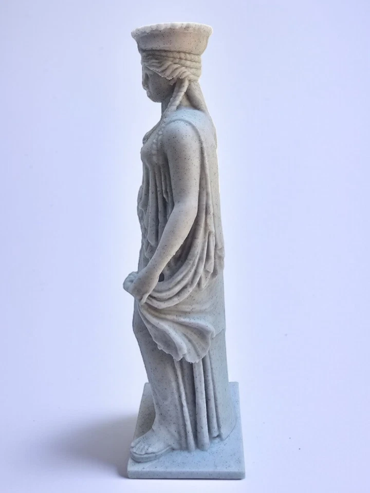 Estatua femenina griega cariátide - Escultura clásica - Decoración del hogar impresa en 3D Foto 2 de 3