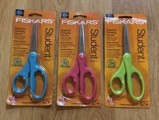 New Fiskars 7  Stainless Steel All Purpose Student Scissors Lot of 3 