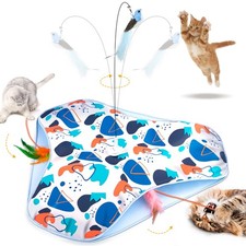 Interactive Cat Toys Hide and Seek Automatic Cat Toy Rechargeable Three in One