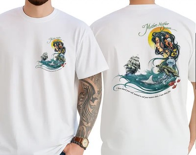 Mother Ocean Jimmy Buffett Ver3 Tee, Unisex Beach T-shirt