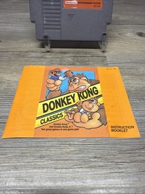 Nintendo NES Donkey Kong Classics Game Cartridge 1985 w/ Manual Tested