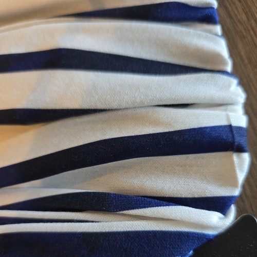 Buff Unisex Ecostretch Neckwear Tubular Bandanna Scarf - Navy and White Stripe - Imagen 4 de 7