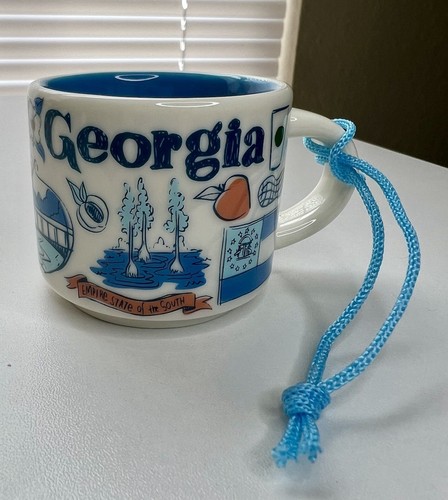 Starbucks Georgia 2oz Mug Ornament Been There Series DISCONTINUED Mint