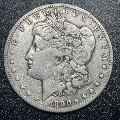 1890 CC Morgan Silver Dollar $1 Better Grade VF Very Fine Details