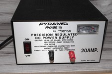 PYRAMID - PHASE III - MODEL PS-20 - 20 AMP - REGULATED DC POWER SUPPLY - W/BOX