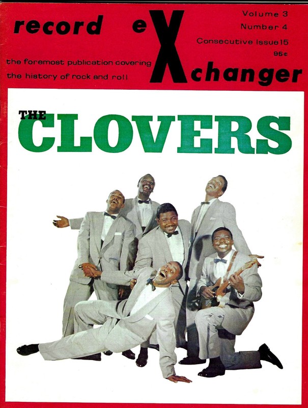 RECORD EXCHANGER MAGAZINE - "THE CLOVERS" - ISSUE 15, VOL. 3, NO. 4 (JUNE 1973)