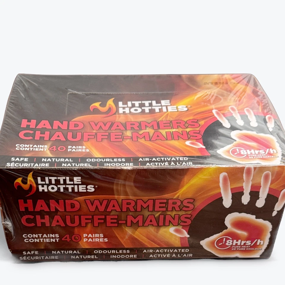 Calentadores de manos Little Hotties 40 pares activados por aire 8 horas calor CAJA SELLADA Foto 2 de 3