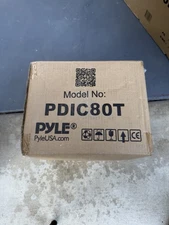 Pyle Dual 8in 2-Way In-Wall/Ceiling Speaker System (White, Pair) PDIC80T