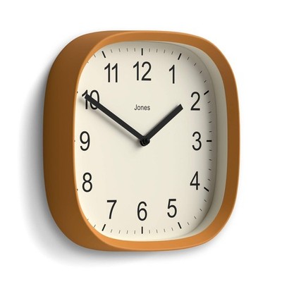 10 Inch Sprite Modern Retro Rounded Square Wall Clock Easy Read