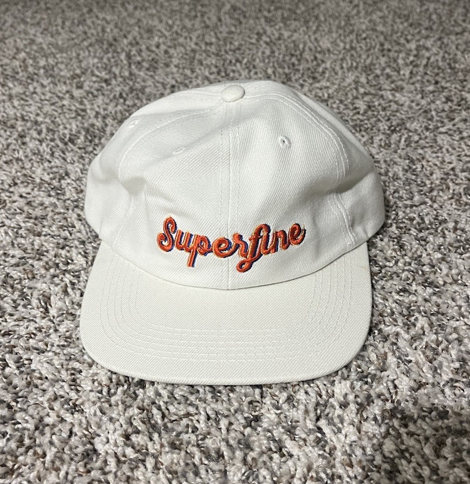 White Superfine Adjustable Unisex Hat