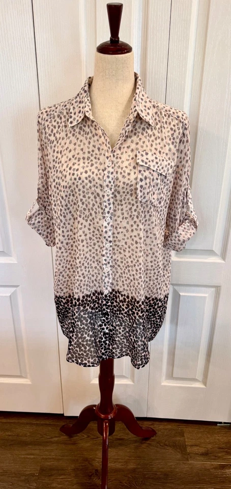 Camisa larga de seda y algodón para mujer, etiquetada talla 4 también se adapta a 6 y 8 de Walter Foto 2 de 4