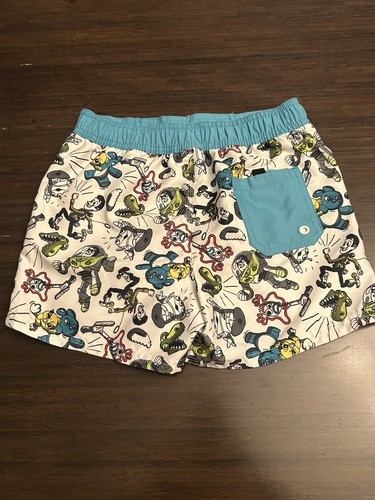 Disney Parks Toy Story Forky Rash Guard Board Shorts Swim Suit Trunks Sz 7/8 - Picture 2 of 3