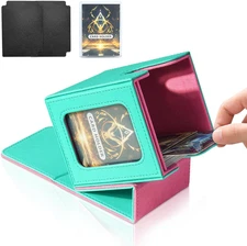 Card Deck Box for MTG Commander, Magnetic Card Display Case,Tcg Card Storage Box