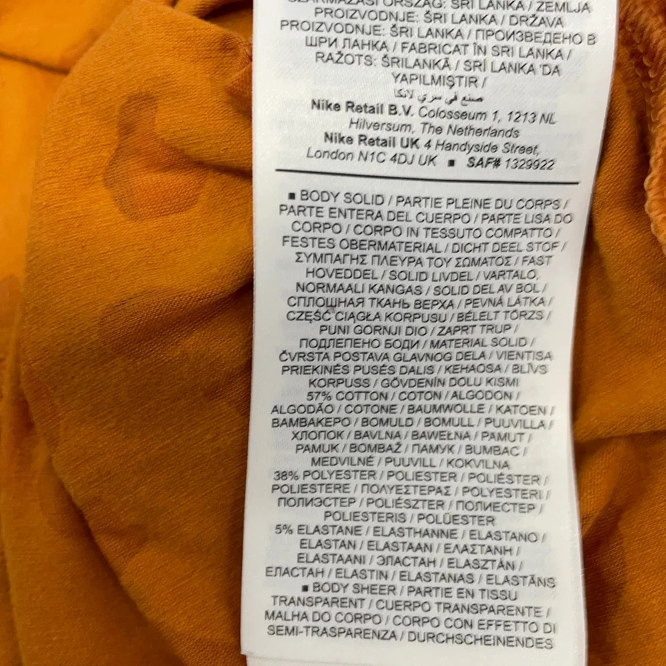 Nike, t-shirt, taille : 128/137, orange, coton/élasthanne/polyester, imprimé ... - Photo 4/4
