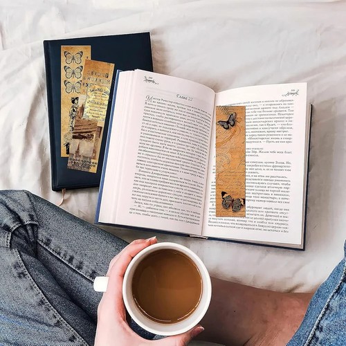 Vintage Style Bookmark, Cardboard Bookmark for Men Women Book Lovers - Foto 8 di 9