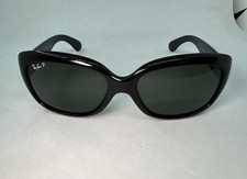 Ray-Ban RB 4101 Jackie Ohh 601/T3 Sunglasses Black Polarized Gradient 135 Used