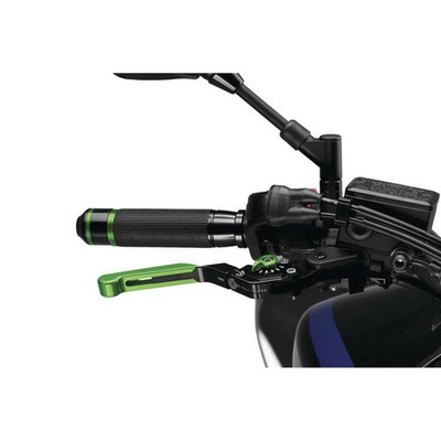 Puig Brake Lever Extendable Foldable Brake, Green/Black/Green 14VNV