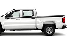 Pickup Truck Waist Line Stripe Sticker For Chevy Silverado 1500 Trunk Side Decal
