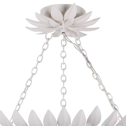 Crystorama Broche 24 1/2" Wide Matte White Ceiling Light - Picture 2 of 5