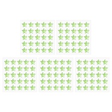5 Sheet Star Gem Stickers 10mm, Self Adhesive Jewel Sticker Light Green