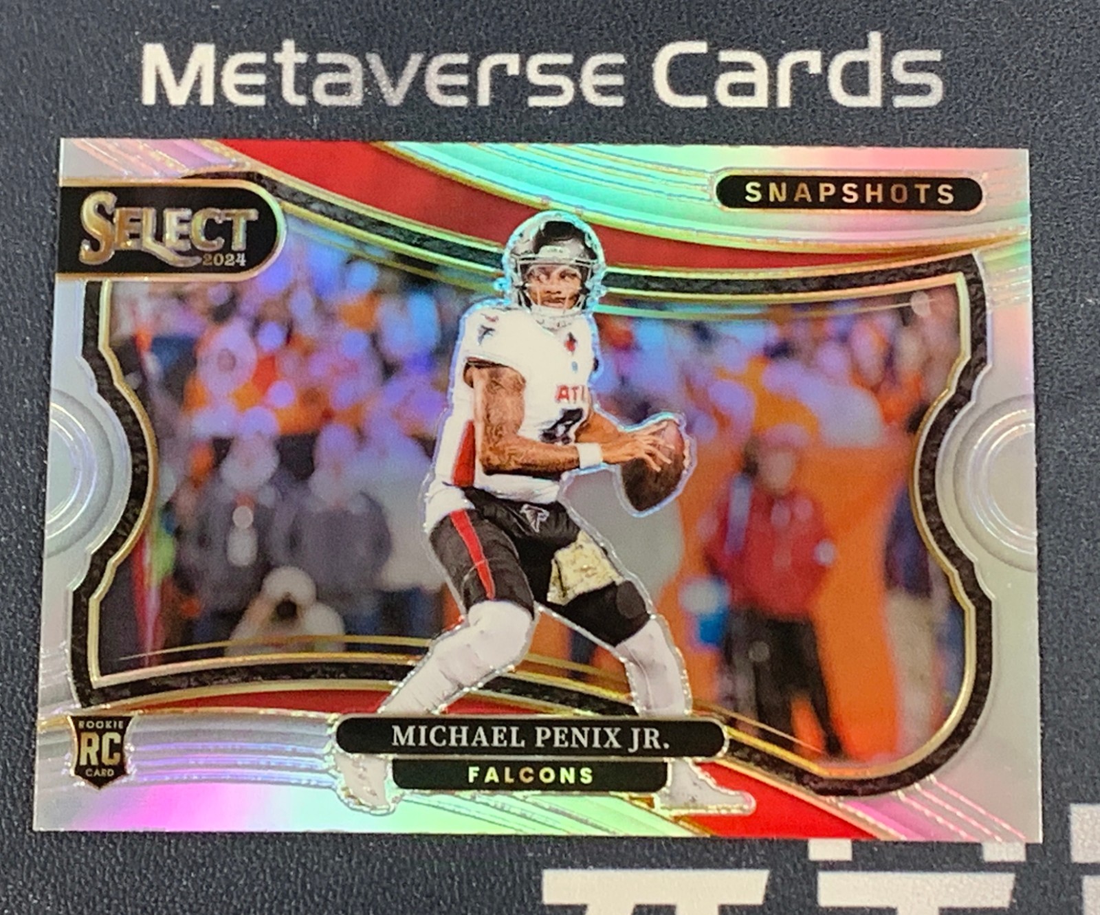 2024 Panini Select Football Snapshots Michael Penix Jr. RC Rookie Silver Prizm