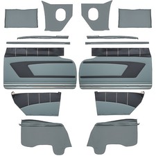 1959 Impala; 2 Door Hardtop; Front And Rear Interior Side Panel Set; Gray With