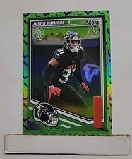 2025 Score-A-Treat Justin Simmons #240 Green Bats HOLO #'d 364/399 Falcons B1