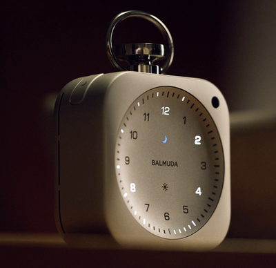 BALMUDA The Clock DSC01-SV Silver Desk Alarm Clock Bluetooth Wi-Fi