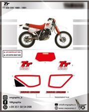 Adesivi TT 600 59x 59 X 1988 - 1991 grafiche/stickers/decal/graphics