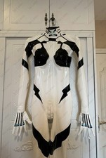 Latex Gummi Rubber cosplay 3D cup Catsuit bodysuit gloves customized 0.4mm 1470